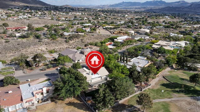 909 Singing Hills Dr, El Paso, TX 79912 - aerial view of property and surrounding area featuring a mountainous background and nearby suburban area