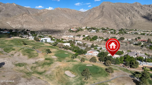 909 Singing Hills Dr, El Paso, TX 79912 - mountain view with nearby suburban area and a golf course