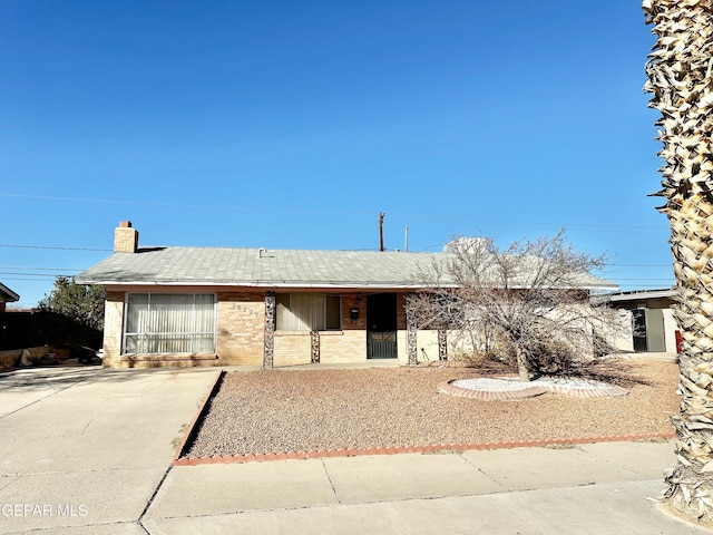 view of ranch-style house