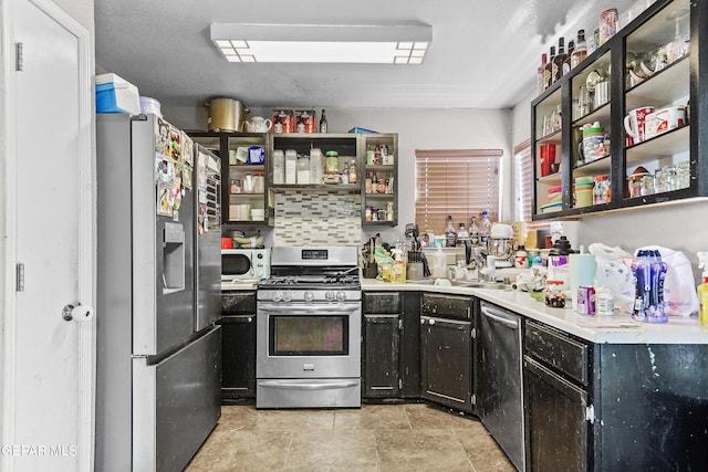 kitchen featuring sink and appliances with stainless steel finishes