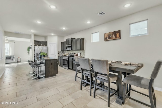 view of dining room