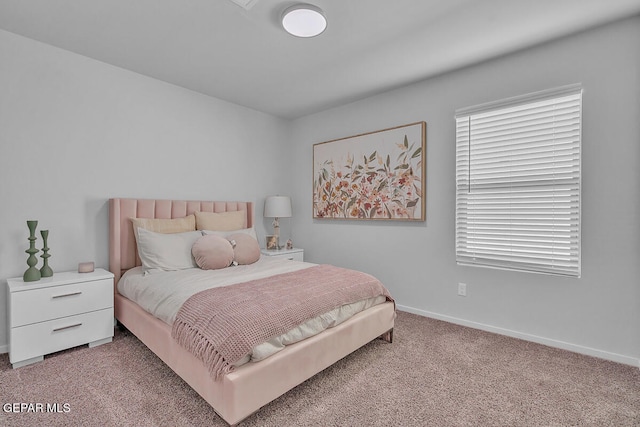 bedroom with carpet floors