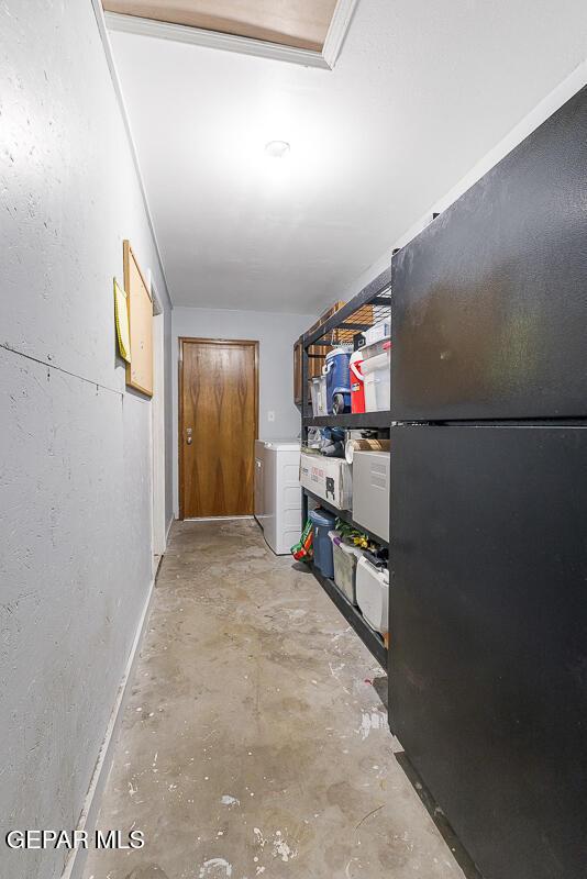 storage area featuring washer / dryer