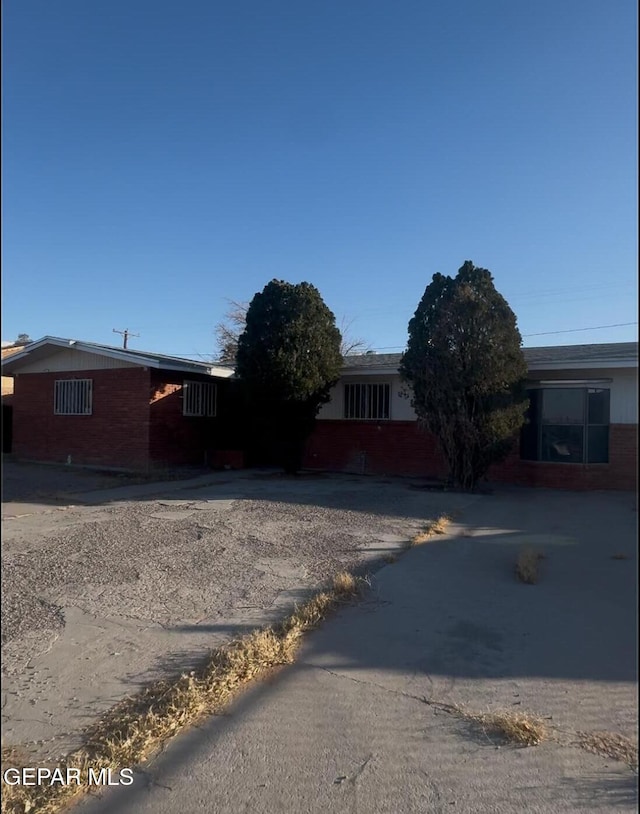 view of ranch-style home