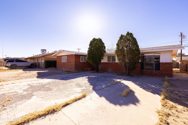 view of ranch-style house