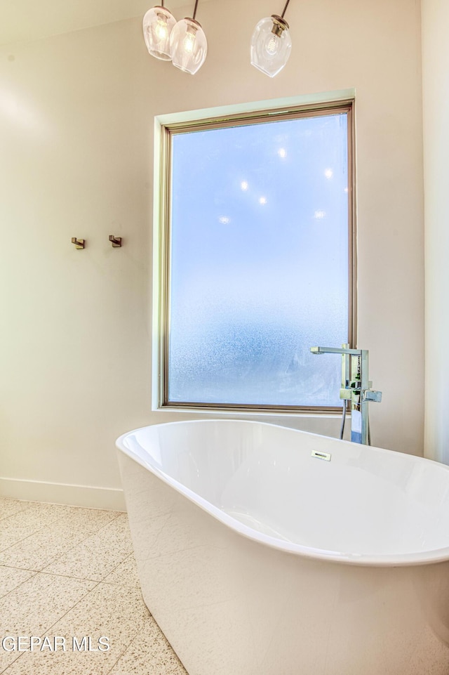 bathroom featuring a bathing tub