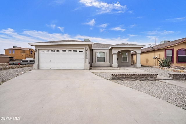 view of front of home featuring a garage