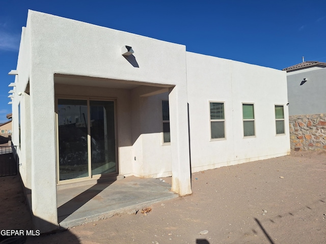 rear view of house with a patio area