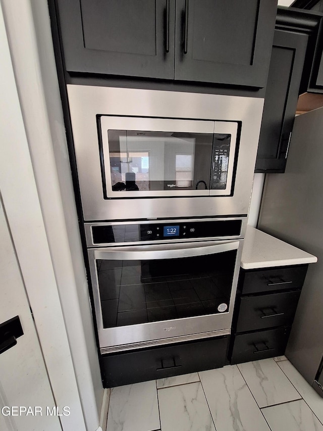 room details with appliances with stainless steel finishes