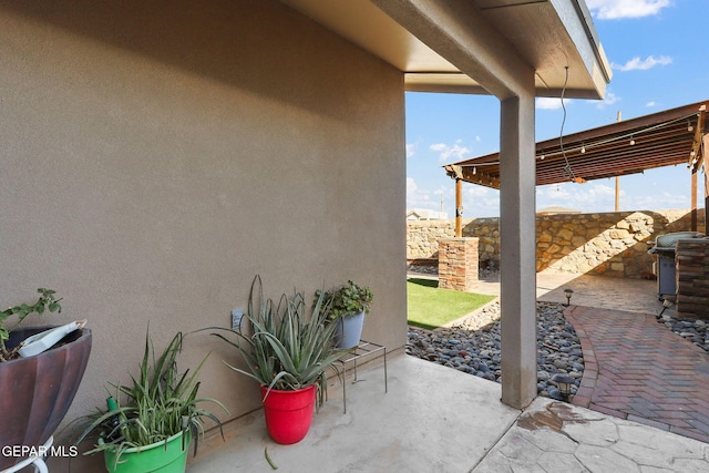 view of patio