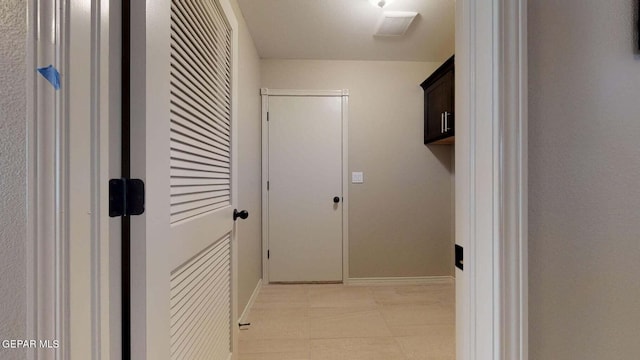 view of laundry room