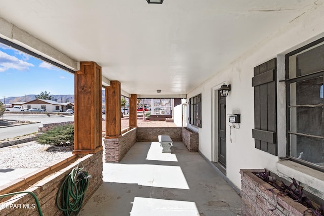 view of patio with covered porch