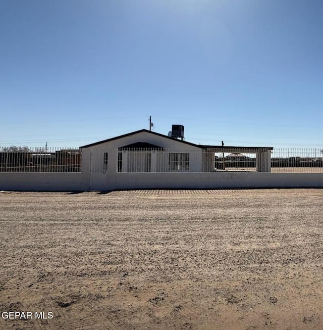 view of back of property