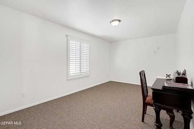 view of carpeted office