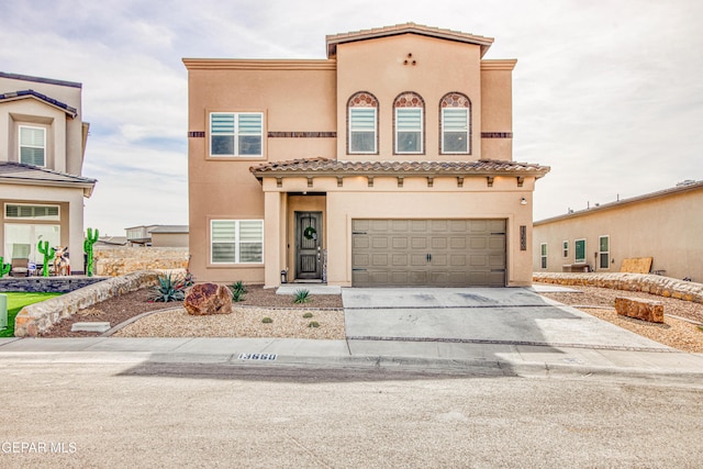 view of front of home featuring a garage