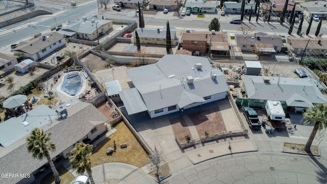 bird's eye view featuring a residential view