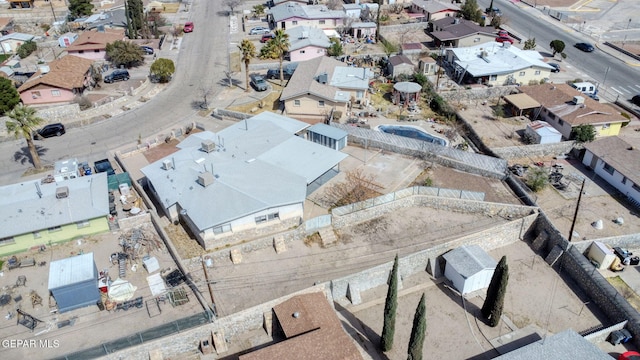 birds eye view of property featuring a residential view