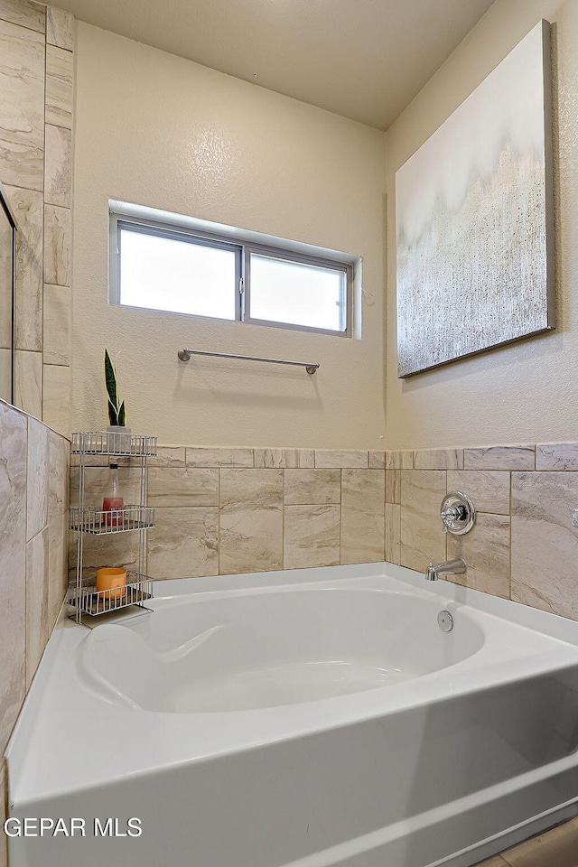 bathroom with a bathtub