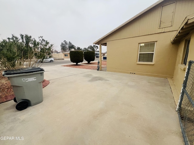 view of home's exterior featuring a patio area