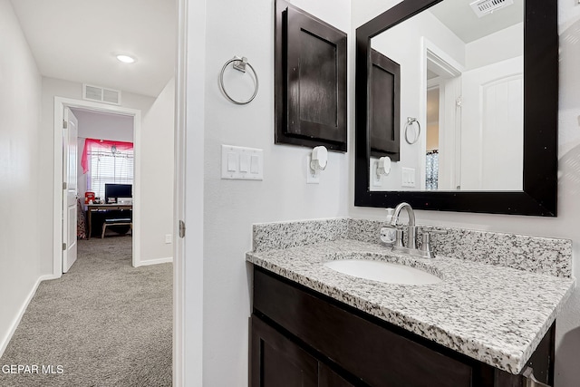 bathroom featuring vanity