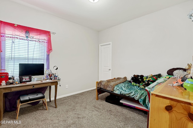 bedroom featuring carpet floors