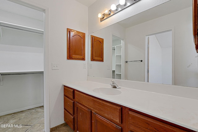 bathroom featuring vanity