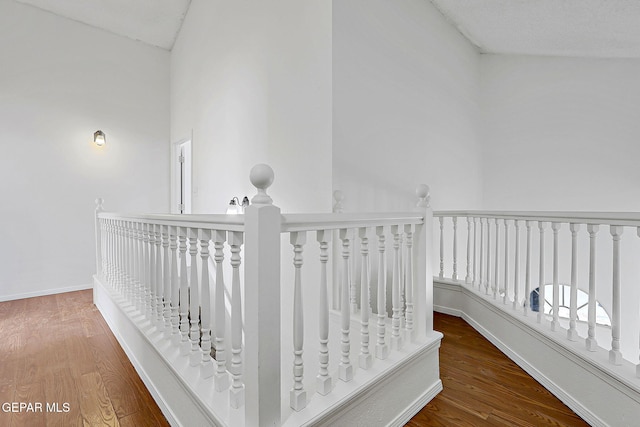 hall featuring wood-type flooring