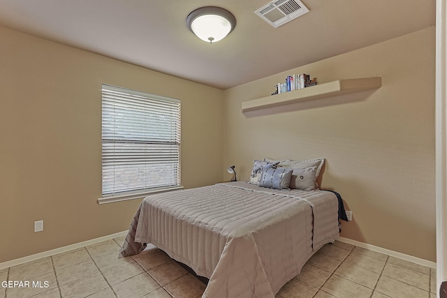 view of tiled bedroom