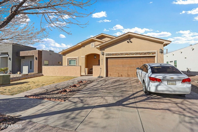 view of front of home featuring a garage