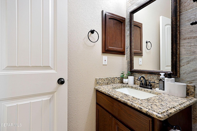 bathroom featuring vanity