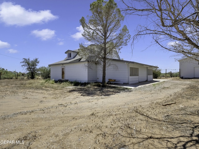 view of side of property