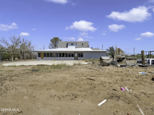 view of rear view of house