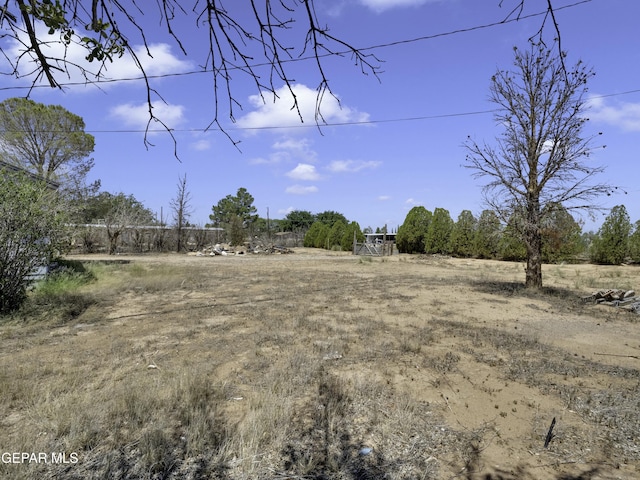 view of landscape featuring a rural view