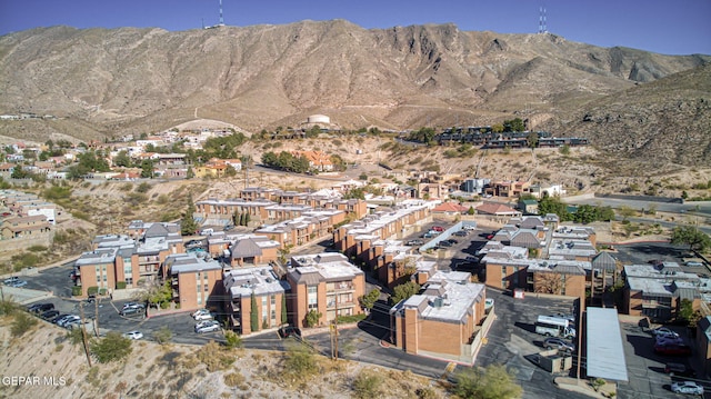 aerial view featuring a mountain view