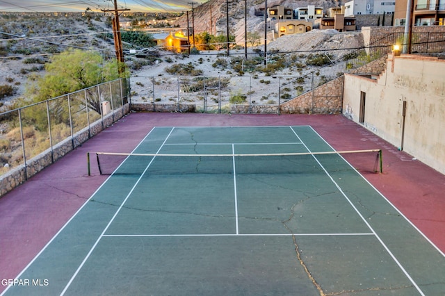 view of tennis court