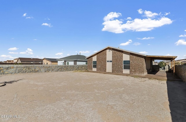 rear view of house with a patio area