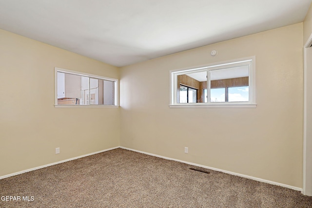 unfurnished room with carpet