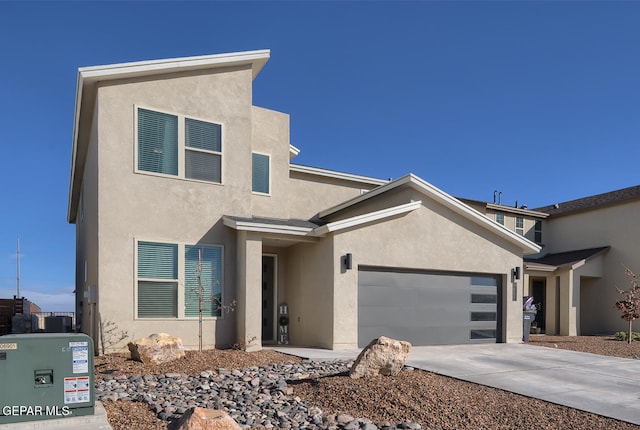 view of front of home featuring a garage