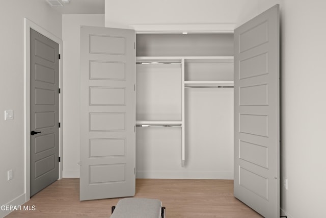 view of closet