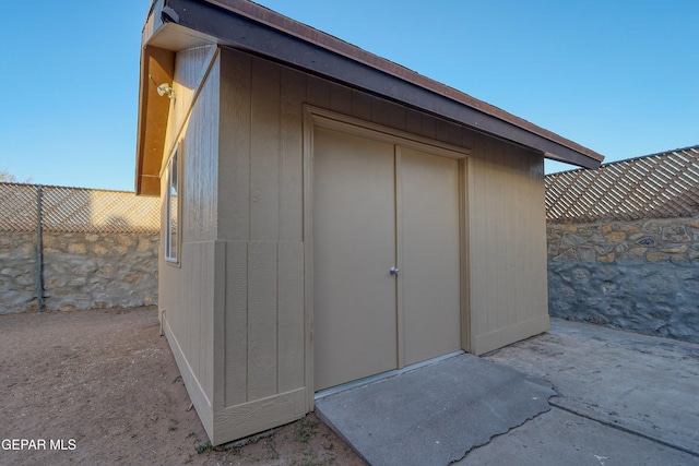 view of outbuilding