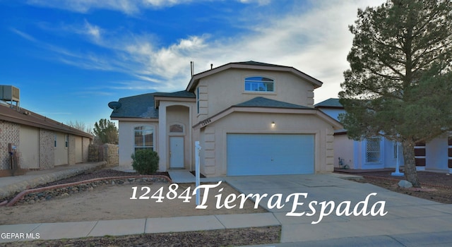 front facade featuring a garage