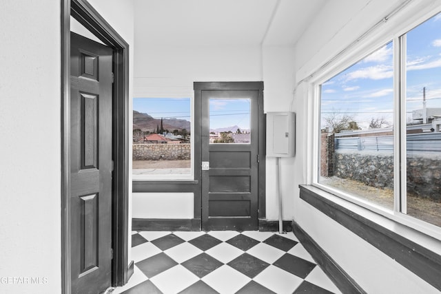 entrance foyer featuring electric panel