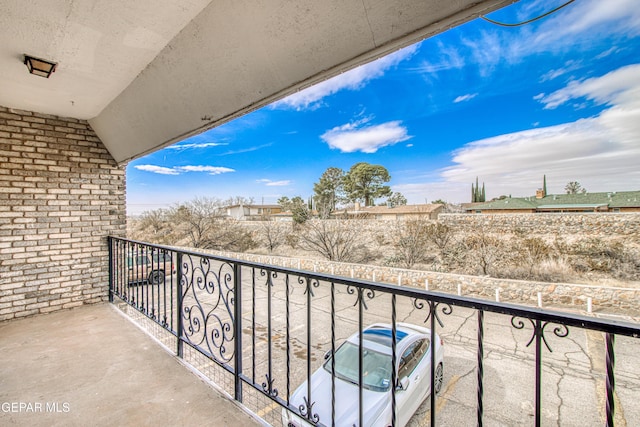 view of balcony