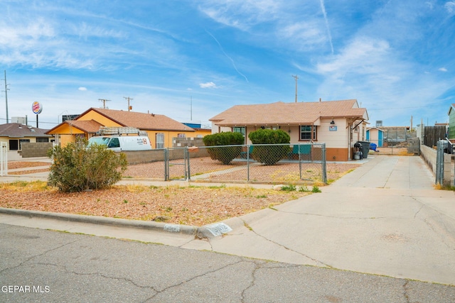 view of single story home