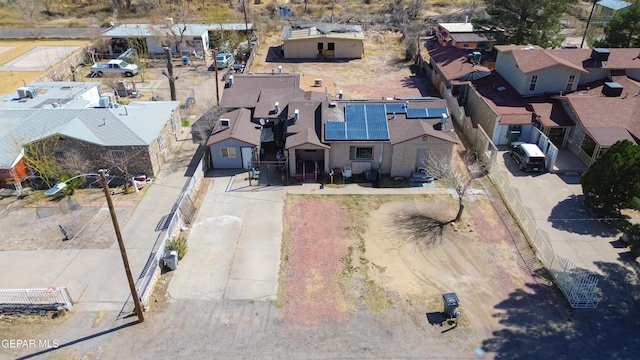 drone / aerial view featuring a residential view