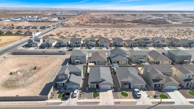 aerial view featuring a residential view