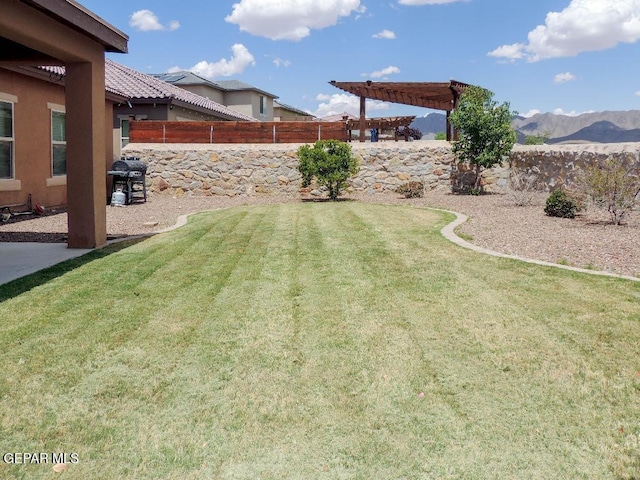 7876 Enchanted Path Dr, El Paso, TX 79911 - view of yard featuring a mountain view