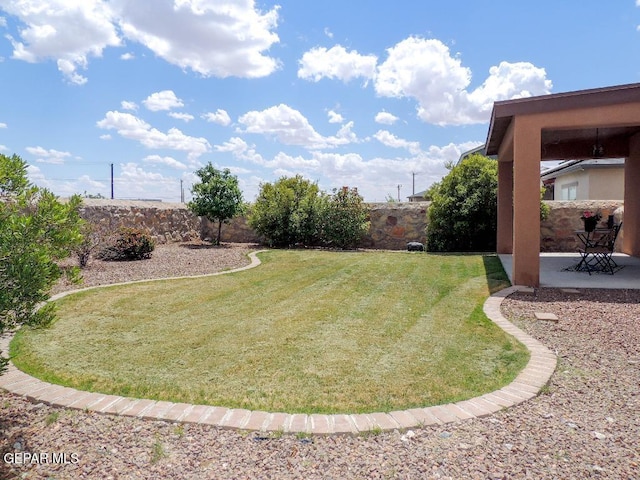 7876 Enchanted Path Dr, El Paso, TX 79911 - view of yard featuring a patio area