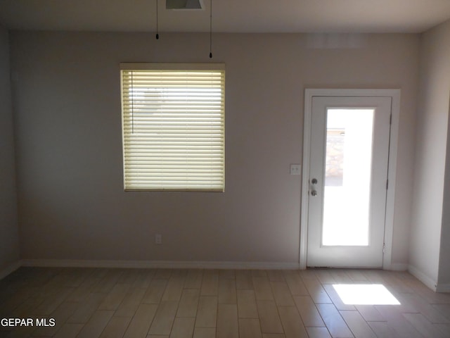 entryway featuring hardwood / wood-style flooring