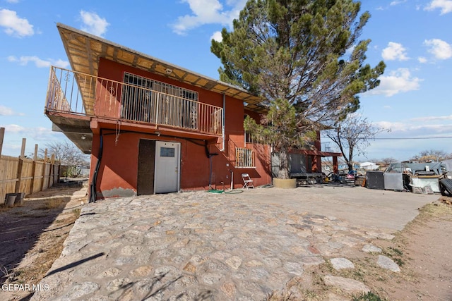 view of rear view of property